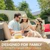imageDevoko 2 Pieces Patio Furniture Sofa Sets Outdoor AllWeather Sectional Corner Sofa and Armless Sofa RedBeige
