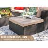 imageDevoko 2 Pieces Patio Furniture Sofa Sets Outdoor AllWeather Sectional Corner Sofa and Armless Sofa RedBeige