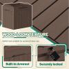 imageDevoko 30 Gallon Resin Deck Box Outdoor Indoor Waterproof Storage Box for Patio Furniture Pool Accessories Storage for Cushion Garden Tools 30 Gallon BrownBrown