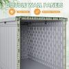 imageDevoko 30 Gallon Resin Deck Box Outdoor Indoor Waterproof Storage Box for Patio Furniture Pool Accessories Storage for Cushion Garden Tools 30 Gallon BrownGrey