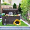 imageDevoko 30 Gallon Resin Deck Box Outdoor Indoor Waterproof Storage Box for Patio Furniture Pool Accessories Storage for Cushion Garden Tools 30 Gallon BrownDeep Brown