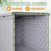 imageDevoko 30 Gallon Resin Deck Box Outdoor Indoor Waterproof Storage Box for Patio Furniture Pool Accessories Storage for Cushion Garden Tools 30 Gallon BrownGrey