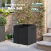 imageDevoko 30 Gallon Resin Deck Box Outdoor Indoor Waterproof Storage Box for Patio Furniture Pool Accessories Storage for Cushion Garden Tools 30 Gallon BrownBlack