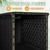 imageDevoko 30 Gallon Resin Deck Box Outdoor Indoor Waterproof Storage Box for Patio Furniture Pool Accessories Storage for Cushion Garden Tools 30 Gallon BrownBlack