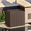 imageDevoko 30 Gallon Resin Deck Box Outdoor Indoor Waterproof Storage Box for Patio Furniture Pool Accessories Storage for Cushion Garden Tools 30 Gallon BrownBrown