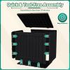 imageDevoko 30 Gallon Resin Deck Box Outdoor Indoor Waterproof Storage Box for Patio Furniture Pool Accessories Storage for Cushion Garden Tools 30 Gallon BrownBlack