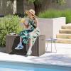 imageDevoko 30 Gallon Resin Deck Box Outdoor Indoor Waterproof Storage Box for Patio Furniture Pool Accessories Storage for Cushion Garden Tools 30 Gallon BrownBrown