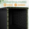 imageDevoko 30 Gallon Resin Deck Box Outdoor Indoor Waterproof Storage Box for Patio Furniture Pool Accessories Storage for Cushion Garden Tools 30 Gallon BrownBlack