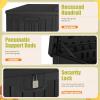 imageDevoko 30 Gallon Resin Deck Box Outdoor Indoor Waterproof Storage Box for Patio Furniture Pool Accessories Storage for Cushion Garden Tools 30 Gallon BrownBlack
