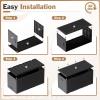 imageDevoko 85 Gallon Deck Box Lockable Resin Outdoor Storage Box waterproof Outdoor Container for Patio Furniture Cushions Pillow BrownBlack