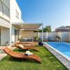 imageDevoko Patio Chaise Pool Lounge Outdoor Folding Wooden Lounge Chair for Outside Waterproof Lounge Chair 2 Piece2