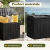 image:imageDevoko 100 Gallon Outdoor Storage Box Waterproof Resin Deck Box for Patio Furniture Lockable Container for Garden Cushions amp Pool Supplies Black 100 GallonBlack