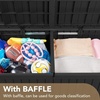 image:imageDevoko 100 Gallon Outdoor Storage Box Waterproof Resin Deck Box for Patio Furniture Lockable Container for Garden Cushions amp Pool Supplies Black 100 GallonBlack