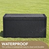 image:imageDevoko 100 Gallon Outdoor Storage Box Waterproof Resin Deck Box for Patio Furniture Lockable Container for Garden Cushions amp Pool Supplies Black 100 GallonBlack