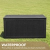 image:imageDevoko 100 Gallon Outdoor Storage Box Waterproof Resin Deck Box for Patio Furniture Lockable Container for Garden Cushions amp Pool Supplies Black 100 GallonBlack