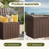image:imageDevoko 100 Gallon Outdoor Storage Box Waterproof Resin Deck Box for Patio Furniture Lockable Container for Garden Cushions amp Pool Supplies Black 100 GallonBrown