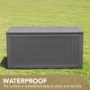 image:imageDevoko 100 Gallon Outdoor Storage Box Waterproof Resin Deck Box for Patio Furniture Lockable Container for Garden Cushions amp Pool Supplies Black 100 GallonGrey