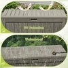 image:imageDevoko 100 Gallon Outdoor Storage Box Waterproof Resin Deck Box for Patio Furniture Lockable Container for Garden Cushions amp Pool Supplies Black 100 GallonLight Brown
