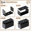 image:imageDevoko 100 Gallon Outdoor Storage Box Waterproof Resin Deck Box for Patio Furniture Lockable Container for Garden Cushions amp Pool Supplies Black 100 GallonBlack
