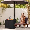 image:imageDevoko 100 Gallon Outdoor Storage Box Waterproof Resin Deck Box for Patio Furniture Lockable Container for Garden Cushions amp Pool Supplies Black 100 GallonBlack