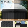 image:imageDevoko 29 Gallon Waterproof Outdoor Storage Box Resin Deck Box Lockable and UV Resistant for Patio Furniture Garden Tools Black 29 GallonBlack