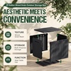 image:imageDevoko 29 Gallon Waterproof Outdoor Storage Box Resin Deck Box Lockable and UV Resistant for Patio Furniture Garden Tools Black 29 GallonBlack
