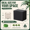 image:imageDevoko 29 Gallon Waterproof Outdoor Storage Box Resin Deck Box Lockable and UV Resistant for Patio Furniture Garden Tools Black 29 GallonBlack
