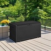image:imageDevoko 29 Gallon Waterproof Outdoor Storage Box Resin Deck Box Lockable and UV Resistant for Patio Furniture Garden Tools Black 29 GallonBlack