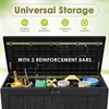 image:imageDevoko 29 Gallon Waterproof Outdoor Storage Box Resin Deck Box Lockable and UV Resistant for Patio Furniture Garden Tools Black 29 GallonBlack