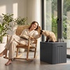 image:imageDevoko 29 Gallon Waterproof Outdoor Storage Box Resin Deck Box Lockable and UV Resistant for Patio Furniture Garden Tools Black 29 GallonGray