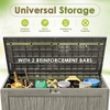 image:imageDevoko 29 Gallon Waterproof Outdoor Storage Box Resin Deck Box Lockable and UV Resistant for Patio Furniture Garden Tools Black 29 GallonLight Brown