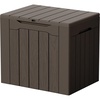 image:imageDevoko 29 Gallon Waterproof Outdoor Storage Box Resin Deck Box Lockable and UV Resistant for Patio Furniture Garden Tools Black 29 GallonBrown